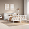 vidaXL Bookcase Bed without Mattress White 120x200 cm Solid Wood Pine