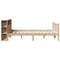 vidaXL Bookcase Bed without Mattress 140x200 cm Solid Wood Pine