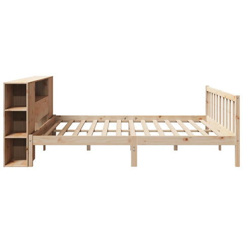 vidaXL Bookcase Bed without Mattress 200x200 cm Solid Wood Pine