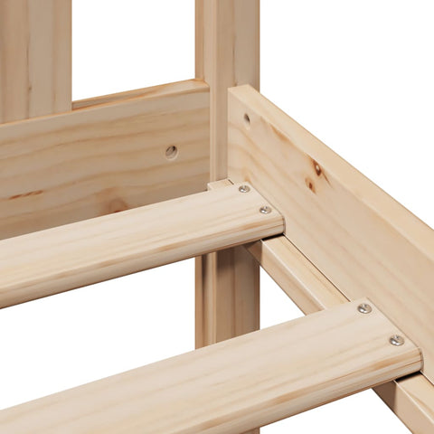 vidaXL Bookcase Bed without Mattress 200x200 cm Solid Wood Pine