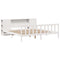 vidaXL Bookcase Bed without Mattress White 200x200 cm Solid Wood Pine
