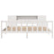 vidaXL Bookcase Bed without Mattress White 200x200 cm Solid Wood Pine