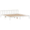 vidaXL Bookcase Bed without Mattress White 200x200 cm Solid Wood Pine