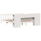 vidaXL Bookcase Bed without Mattress White 200x200 cm Solid Wood Pine