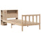 vidaXL Bookcase Bed without Mattress 75x190 cm Small Single Solid Wood Pine