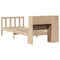 vidaXL Bookcase Bed without Mattress 75x190 cm Small Single Solid Wood Pine