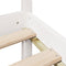 vidaXL Bookcase Bed without Mattress White 75x190 cm Small Single Solid Wood Pine