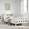 vidaXL Bookcase Bed without Mattress White 75x190 cm Small Single Solid Wood Pine
