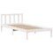 vidaXL Bookcase Bed without Mattress White 90x190 cm Single Solid Wood Pine