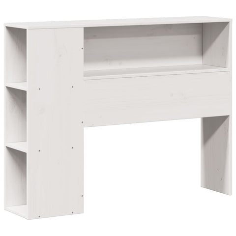 vidaXL Bookcase Bed without Mattress White 90x200 cm Solid Wood Pine