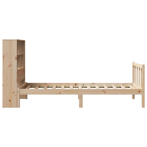 vidaXL Bookcase Bed without Mattress 90x190 cm Single Solid Wood Pine