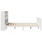 vidaXL Bookcase Bed without Mattress White 140x190 cm Solid Wood Pine