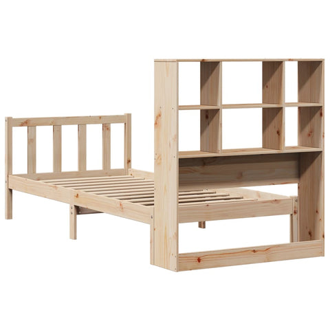 vidaXL Bookcase Bed without Mattress 90x200 cm Solid Wood Pine