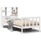 vidaXL Bookcase Bed without Mattress White 90x200 cm Solid Wood Pine