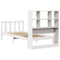 vidaXL Bookcase Bed without Mattress White 90x200 cm Solid Wood Pine