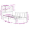 vidaXL Bookcase Bed without Mattress White 90x200 cm Solid Wood Pine