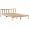 vidaXL Bookcase Bed without Mattress 120x200 cm Solid Wood Pine