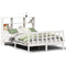 vidaXL Bookcase Bed without Mattress White 120x200 cm Solid Wood Pine