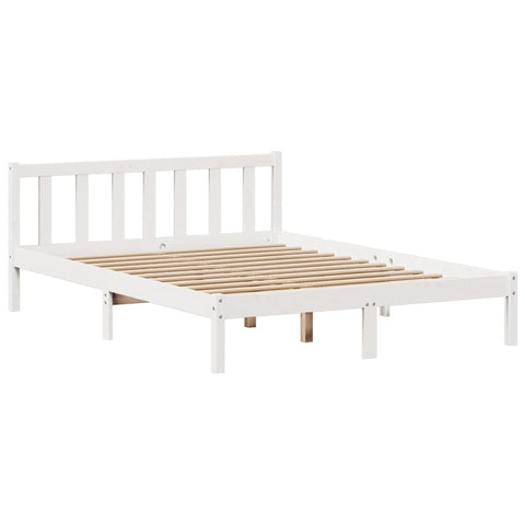 vidaXL Bookcase Bed without Mattress White 120x200 cm Solid Wood Pine
