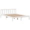 vidaXL Bookcase Bed without Mattress White 120x200 cm Solid Wood Pine