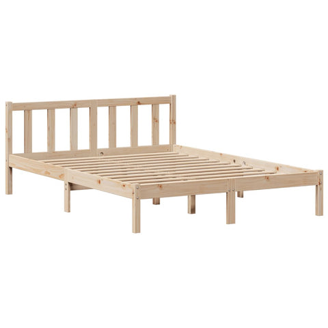 vidaXL Bookcase Bed without Mattress 140x200 cm Solid Wood Pine