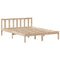 vidaXL Bookcase Bed without Mattress 150x200 cm King Size Solid Wood Pine