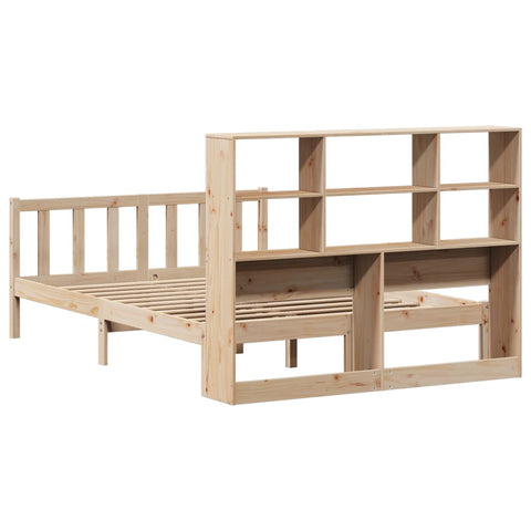 vidaXL Bookcase Bed without Mattress 150x200 cm King Size Solid Wood Pine