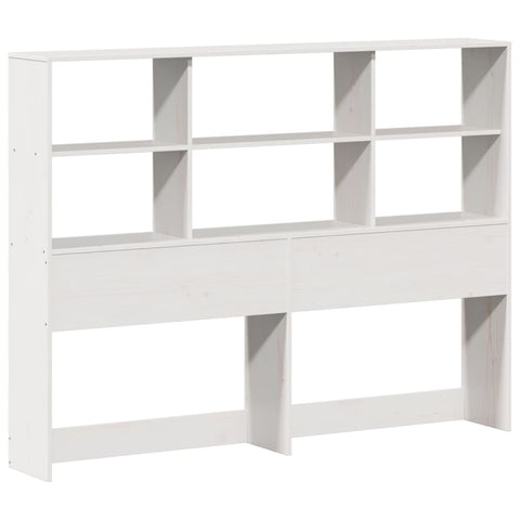 vidaXL Bookcase Bed without Mattress White 160x200 cm Solid Wood Pine