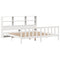 vidaXL Bookcase Bed without Mattress White 200x200 cm Solid Wood Pine