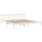 vidaXL Bookcase Bed without Mattress White 200x200 cm Solid Wood Pine