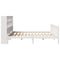 vidaXL Bookcase Bed without Mattress White 200x200 cm Solid Wood Pine