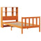vidaXL Bookcase Bed without Mattress Wax Brown 90x190 cm Single Solid Wood Pine