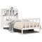 vidaXL Bookcase Bed without Mattress White 75x190 cm Small Single Solid Wood Pine