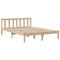 vidaXL Bookcase Bed without Mattress 140x190 cm Solid Wood Pine