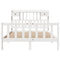 vidaXL Bookcase Bed without Mattress White 140x190 cm Solid Wood Pine