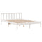 vidaXL Bookcase Bed without Mattress White 140x190 cm Solid Wood Pine