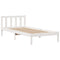 vidaXL Bookcase Bed without Mattress White 90x200 cm Solid Wood Pine