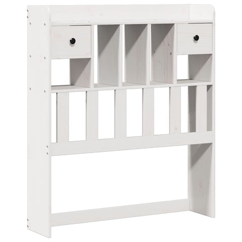 vidaXL Bookcase Bed without Mattress White 90x200 cm Solid Wood Pine