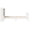 vidaXL Bookcase Bed without Mattress White 90x200 cm Solid Wood Pine