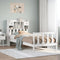 vidaXL Bookcase Bed without Mattress White 90x200 cm Solid Wood Pine