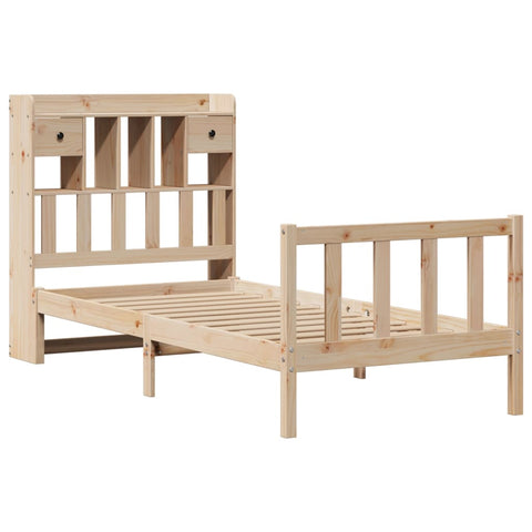 vidaXL Bookcase Bed without Mattress 100x200 cm Solid Wood Pine