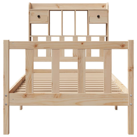 vidaXL Bookcase Bed without Mattress 100x200 cm Solid Wood Pine