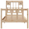 vidaXL Bookcase Bed without Mattress 100x200 cm Solid Wood Pine