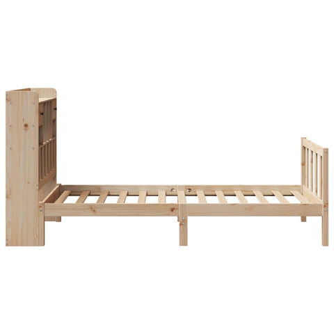 vidaXL Bookcase Bed without Mattress 100x200 cm Solid Wood Pine
