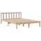 vidaXL Bookcase Bed without Mattress 140x200 cm Solid Wood Pine