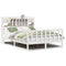 vidaXL Bookcase Bed without Mattress White 140x200 cm Solid Wood Pine