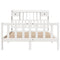 vidaXL Bookcase Bed without Mattress White 140x200 cm Solid Wood Pine