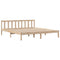 vidaXL Bookcase Bed without Mattress 180x200 cm Super King Solid Wood Pine