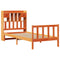 vidaXL Bookcase Bed without Mattress Wax Brown 90x200 cm Solid Wood Pine