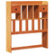 vidaXL Bookcase Bed without Mattress Wax Brown 90x200 cm Solid Wood Pine